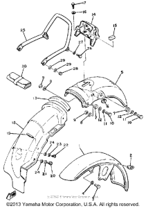 XS400H Крыло переднее и задние