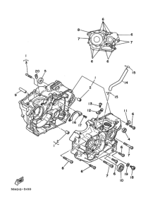XT250T ｸﾗﾝｸｹｰｽ