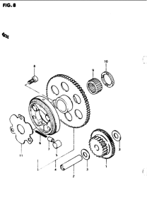 GS1100 Муфта стартера
