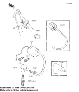 KX125 Катушка зажигания
