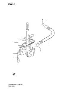 DR200 Топливный кран