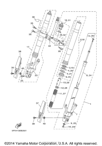 XV17PCSC Передняя вилка