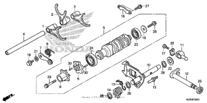 GL1800C Shift drum + shift fork