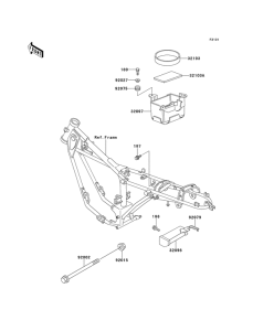 KE100 Рама ,крепежные детали