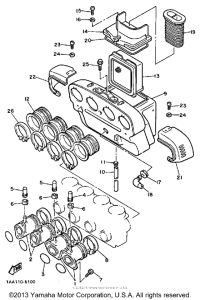 XJ700XSC Воздушный фильтр