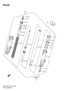 GSX1250 (ABS) Передняя вилка