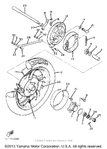 XV920K Переднее колесо