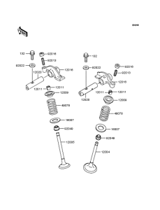 BN125 Rocker arms / valves