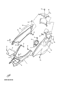 YP180E Боковые обтекатели