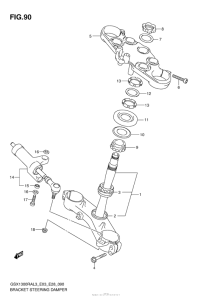 GSX1300R (ABS) Bracket Steering Damper