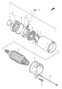 VS1400 Стартерный мотор