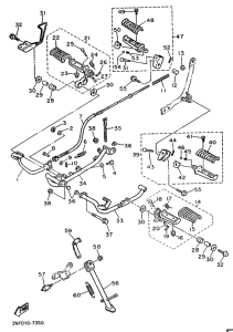 XV500 Stand. footrest