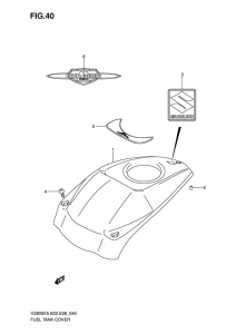 VZ800 Крышка топливного бака