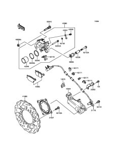 KLZ1000 Задний тормоз