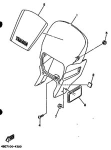 XT225 XT225F Cowling comp