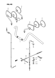 LS650 Handlebar - control cable