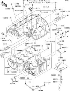 ZR750 Картер двигателя