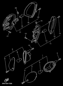 YN50R Поворотники