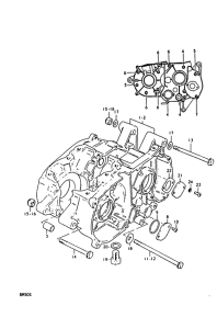 RM50 Картер двигателя