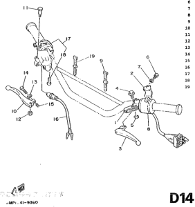 DT50R Handle switch. lever