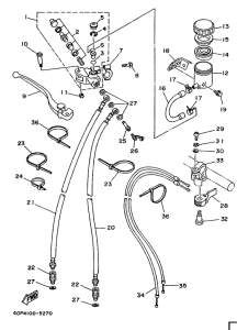 TZ250 Главный тормозной цилиндр