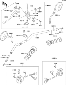 ER500 Handlebar(er500-a2 / a3)
