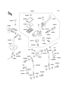 ZX1100 Главный тормозной цилиндр