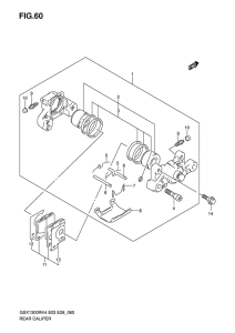 GSX1300R Задний суппорт