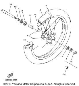  Переднее колесо