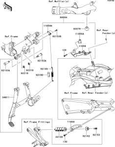 ZX1400 Accessory(centerstand)