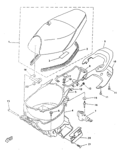 CY50R Сиденье
