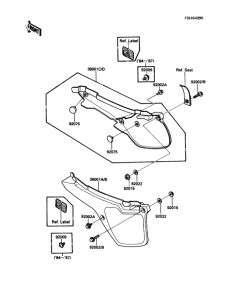 KDX80 Боковые обтекатели