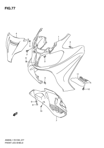 AN650 (ABS) Front leg shield