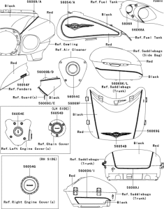 VN1700 Decals(black / red)(baf)