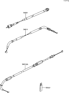 Z550 Тросы управления