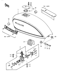 KZ1000 Tank fuel
