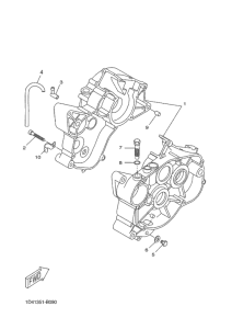 DT50R Картер двигателя
