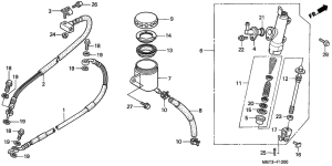 XL1000V Задний тормозной цилиндр