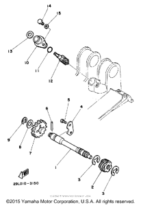 RZ350L Тахометр