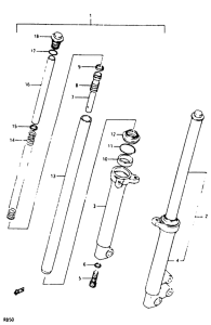 RB50 Вилка передней оси