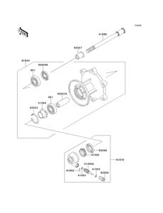 BJ250 Переднее колесо