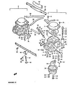 GSX550 Carburetor assy