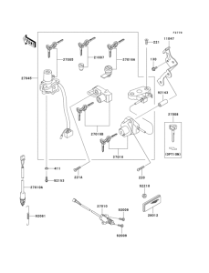 ZX600 Замок зажигания