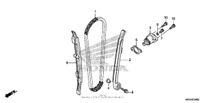  Cam chain + tensioner