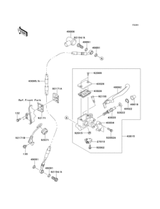 KLX250 Главный тормозной цилиндр