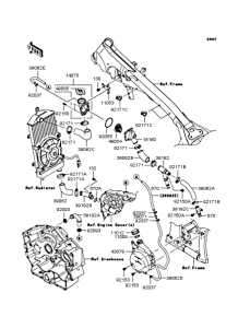 VN900 Патрубки охлаждения