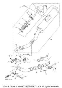 WR250F Выхлопная система