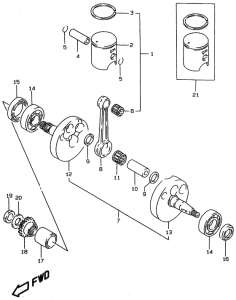 RM80 Вал коленчатый