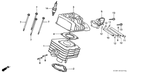 NH80 Cylinder / cylinder head
