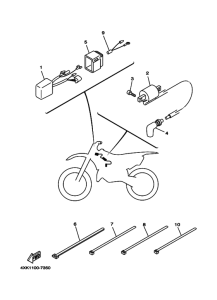 WR250Z Equipo electrico